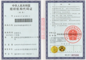 中华人民共和国组织结构代码证